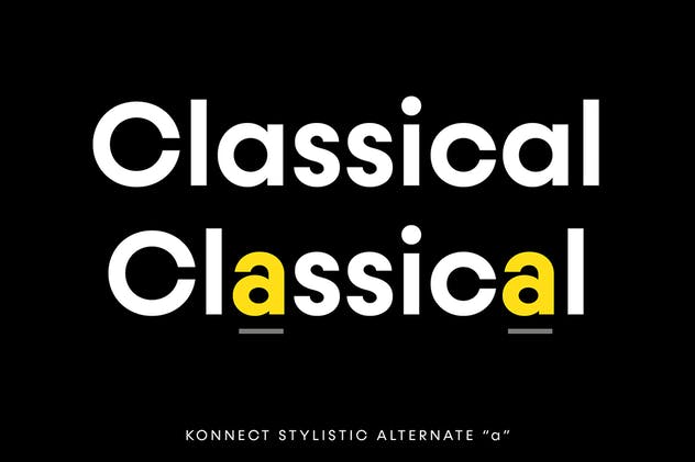高品质几何无衬线字体家族[18种字体样式] Konnect Font Family插图(12)