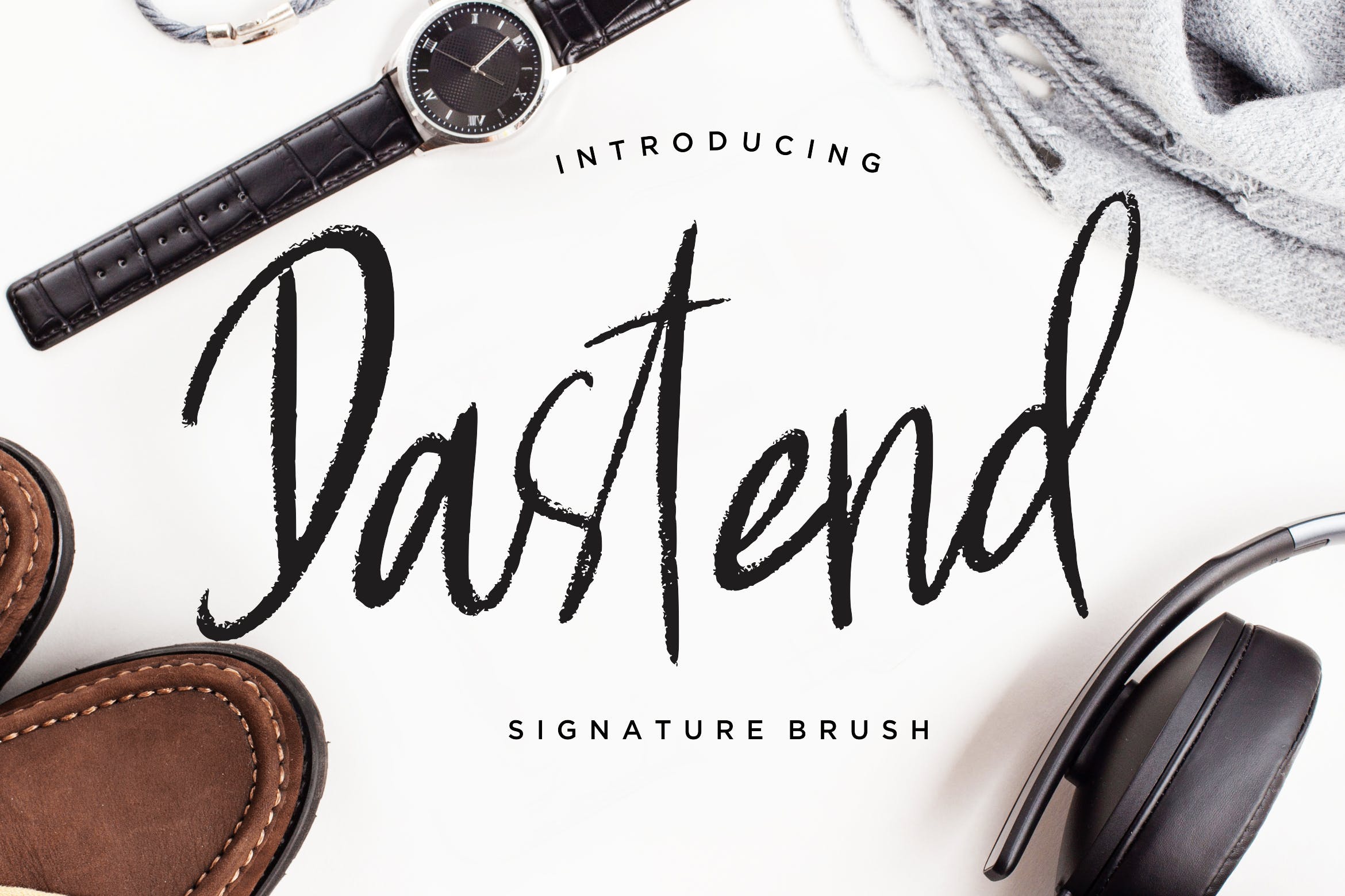 优雅典雅风格英文签名画笔字体 Dastend Signature Brush插图