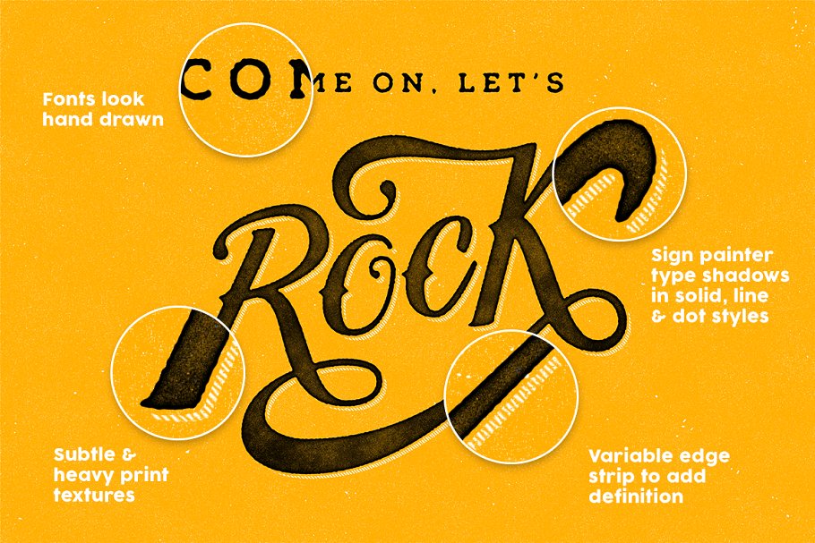 Old School 复古怀旧风格图层样式 Dusty’s Print Shop插图(1)