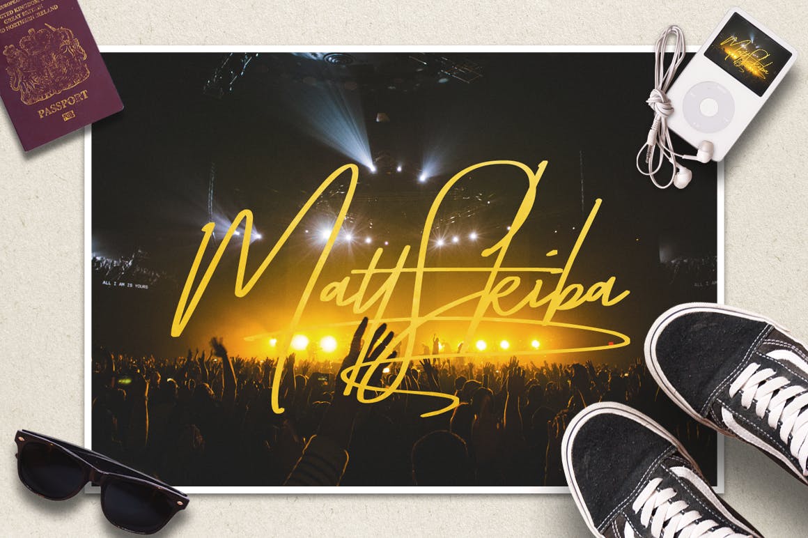 英文画笔签名艺术字体下载 Taken by Vultures (Script)插图(1)