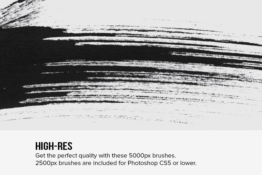 82款水墨喷墨PS笔刷 82 Sumi-E Ink Strokes插图(1)