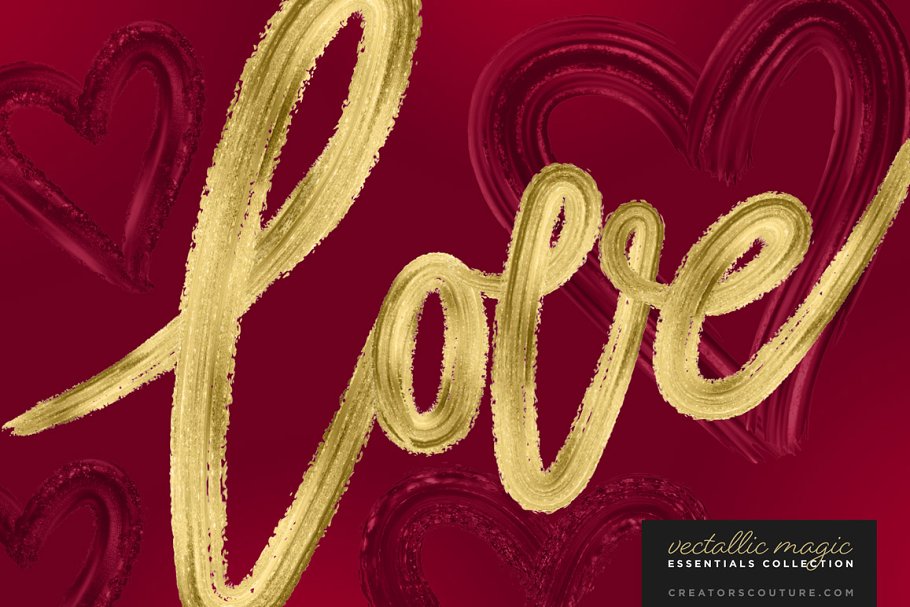 惊人美丽的金属油漆AI笔刷 Vectallic Magic Brush Revolution!插图