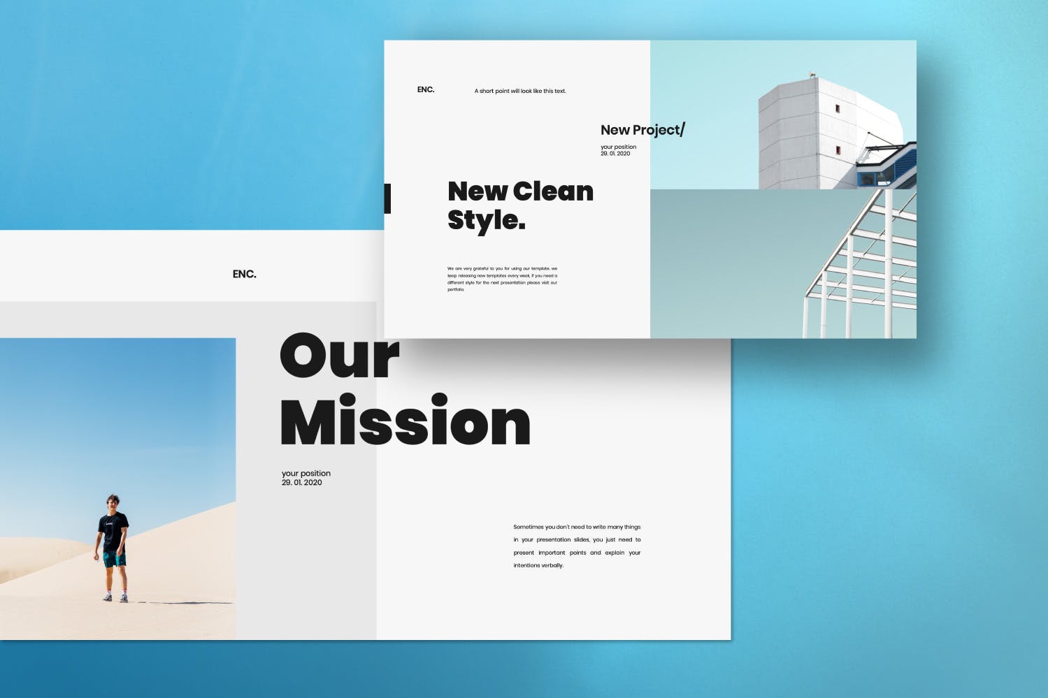 极简主义设计风格建筑设计服务企业适用Keynote模板 Encore – Minimal Business Keynote Corporate插图(7)