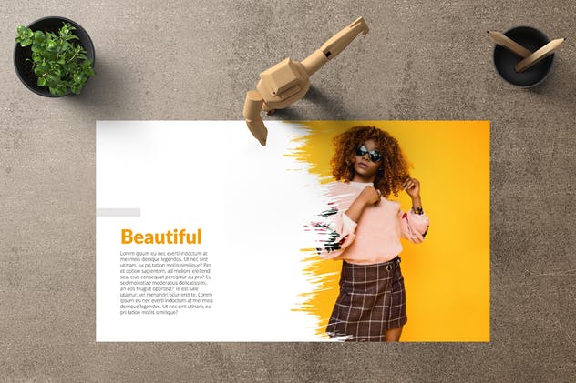 时尚品牌项目策划PowerPoint幻灯片设计模板 KUROWO Powerpoint Template插图(2)