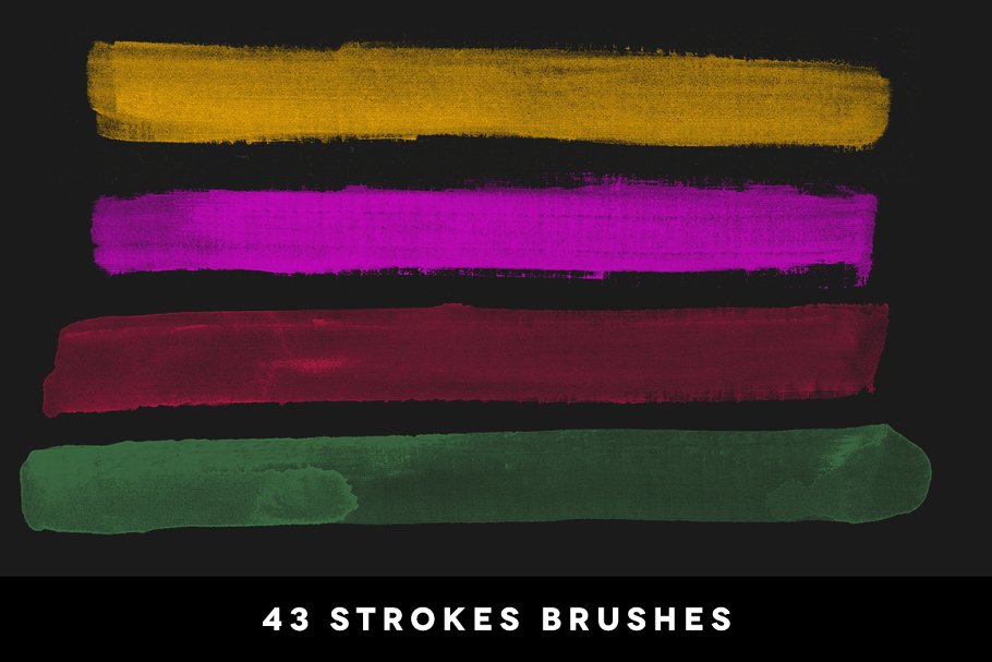 手工绘制画笔纹理PS笔刷 Creative Masking Kit插图(6)