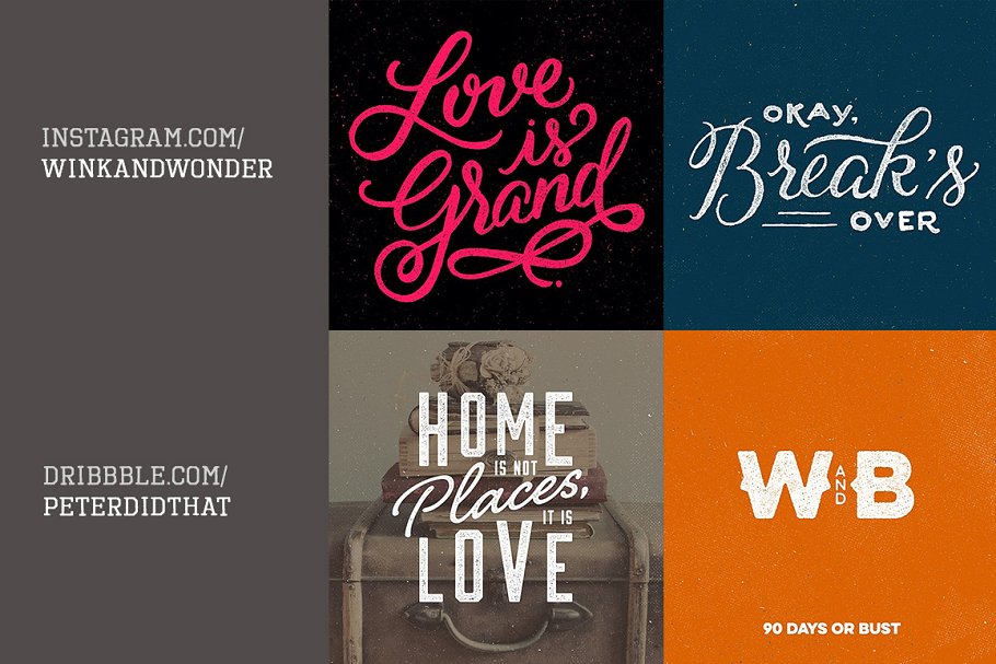 墨印墨水印章效果图层样式 TexturePress – Ink Stamp Effects插图(2)