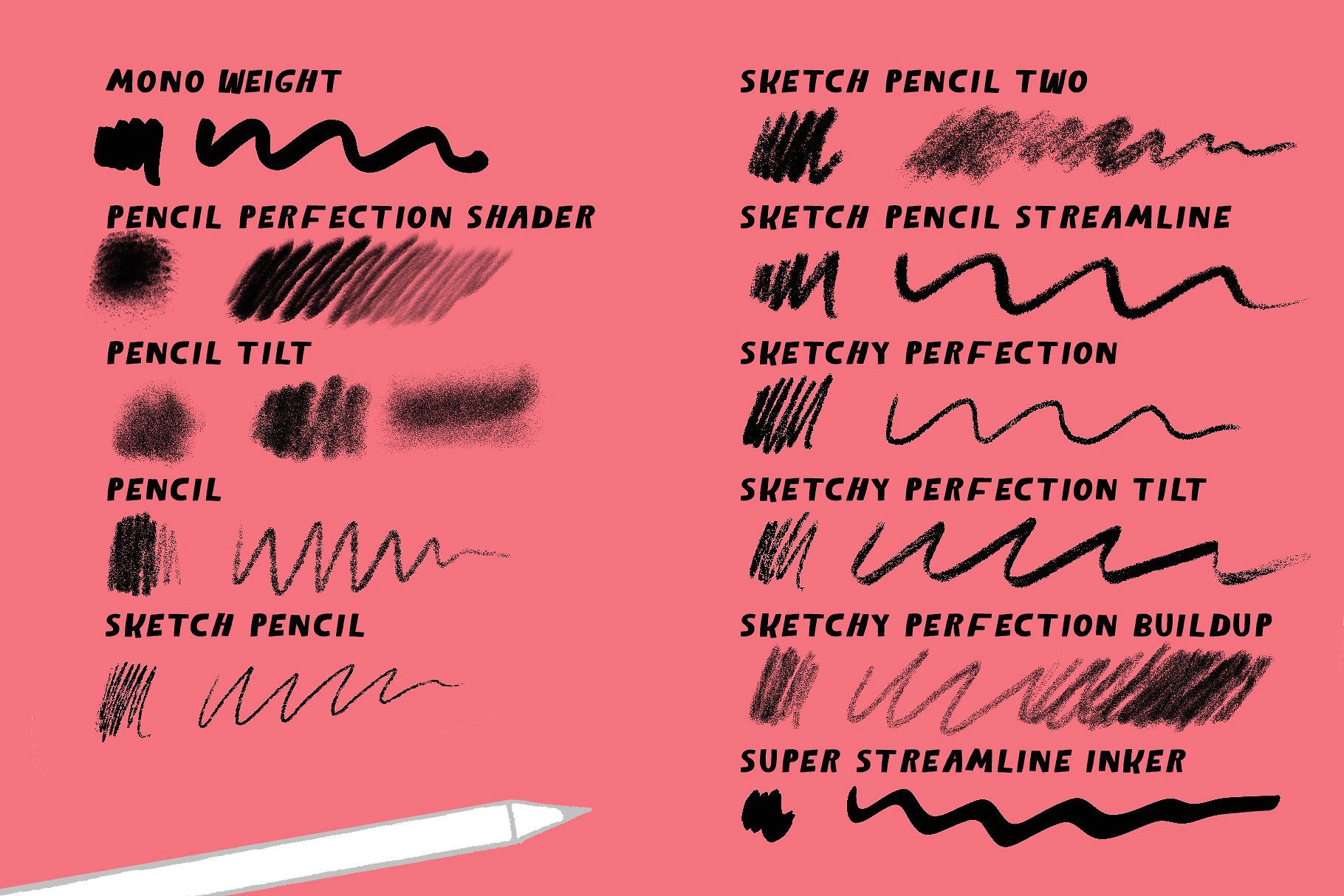 人物手绘必备Procreate笔刷 Hodge Podge Brushes for Procreate插图(2)