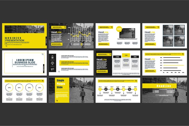 白色主题背景企业营销PPT模板下载 Powerpoint Templates插图(1)