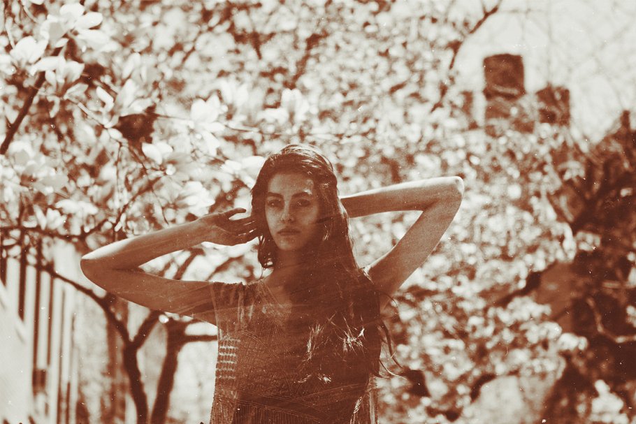 复古时光照片调色处理PS动作 Vintage Effects Second Set插图(5)