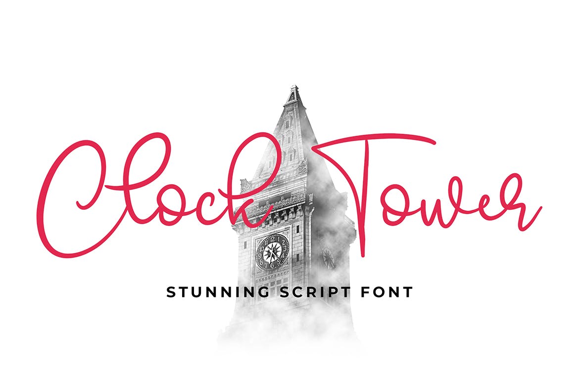 可爱风格英文现代书法字体素材库精选 Emellyn Lovely Modern Calligraphy Font插图(2)