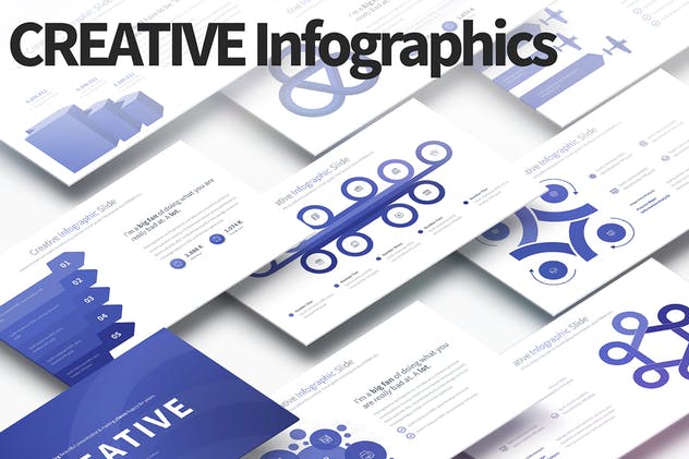 3D信息图表企业市场数据统计分析报告PPT幻灯片模板 BUNDLE – PowerPoint Infographics Slides插图(5)