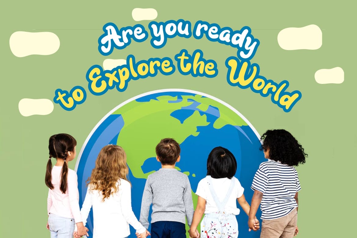 儿童可爱卡通风格印刷设计英文无衬线字体下载 Kidsjone Fun For Kids插图(5)