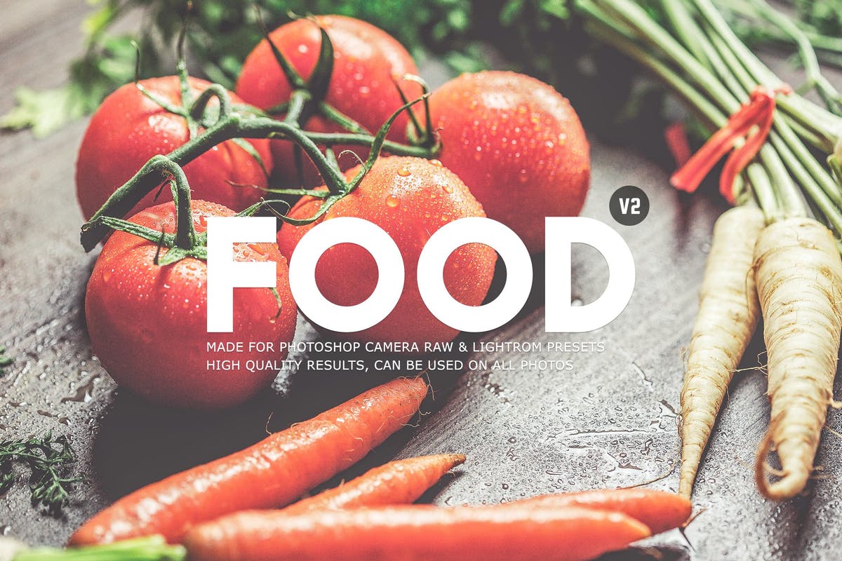 食物美食摄影后期处理LR调色预设v2 Food Lightroom Presets Vol. 2插图