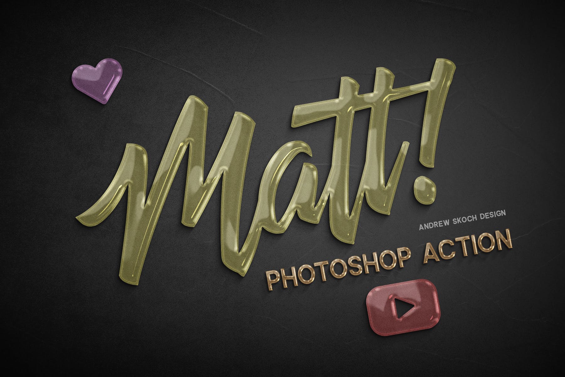 一键生成创意玻璃文字素材库精选PS动作 Glass Photoshop Action插图(2)