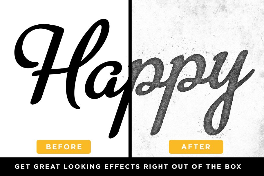 复刻超级纹理墨水效果PS图层样式[1.09GB] SuperGrain | Retro PSD Ink Effect插图(1)