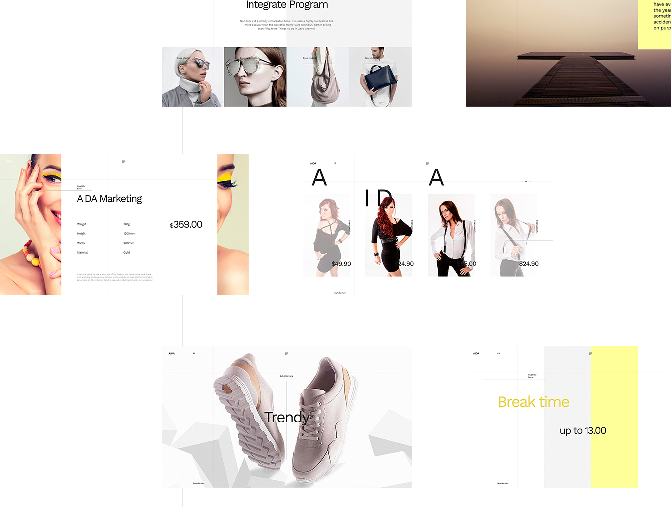 时尚的带删格的PPT模版下载[PPTX,Key]插图(7)