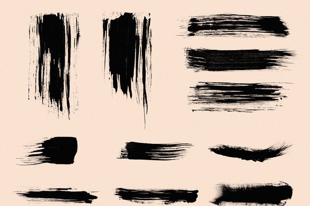 111个非凡令人着迷的PS画笔笔刷 Swirls & Strokes Brushes Set插图(11)