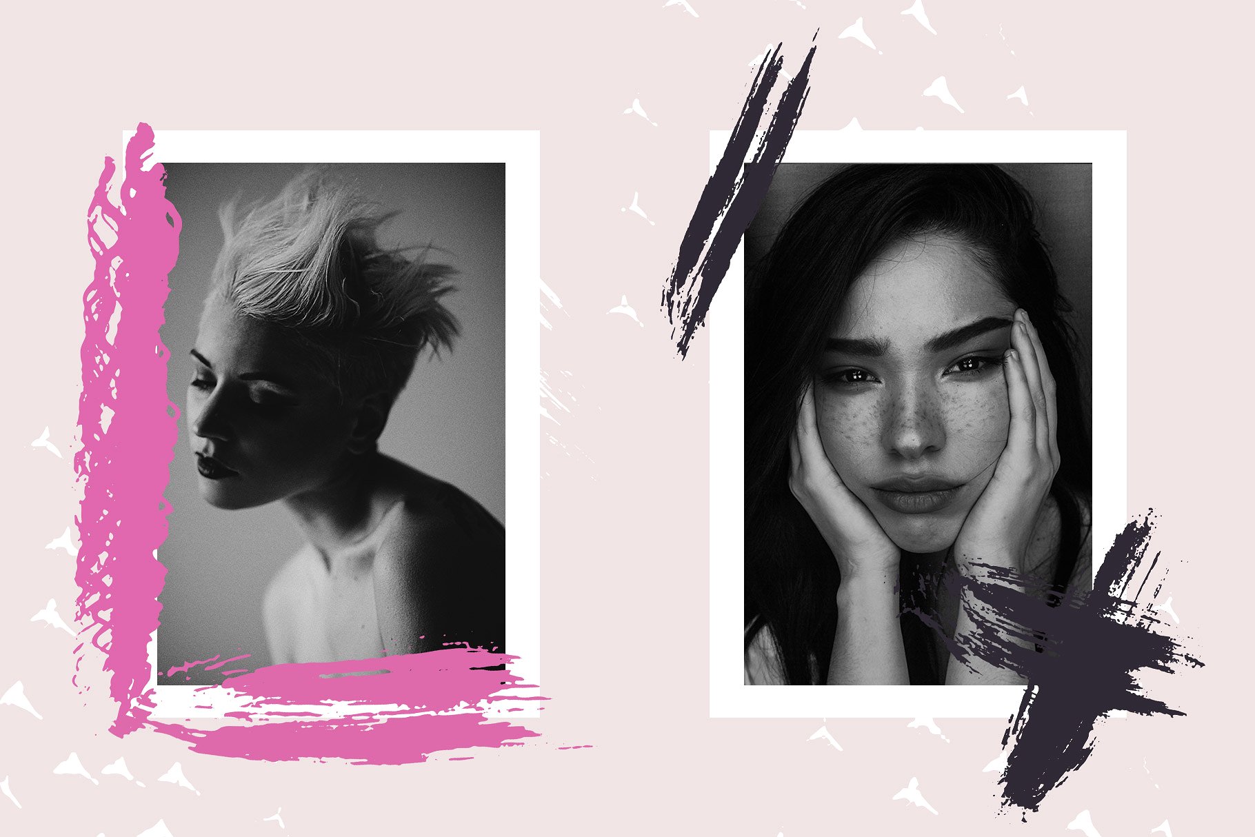 漆刷笔触PS笔刷 Inky Brush Strokes插图(5)