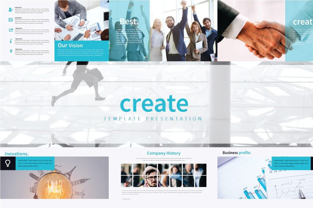 清爽实用的商务PPT模版下载[key]插图