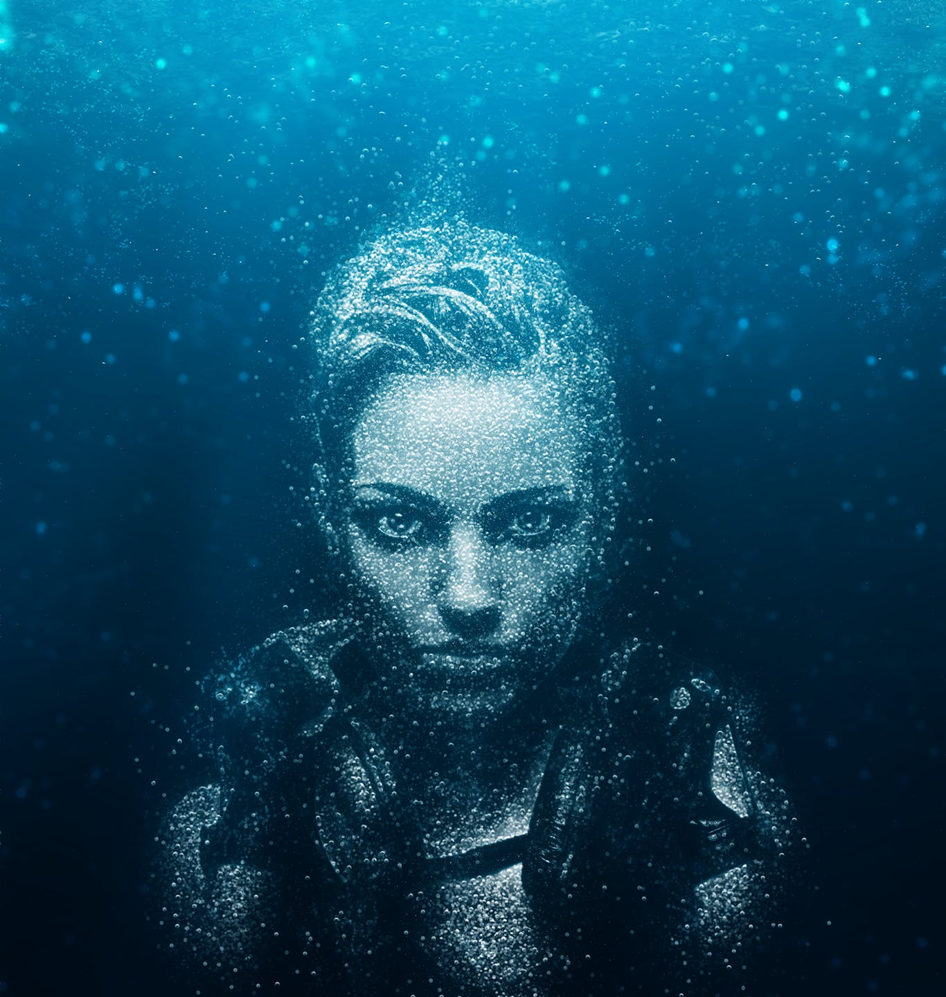 创意水下气泡画艺术效果一键生成PS动作 Bubbles CS4+ Photoshop Action插图(7)