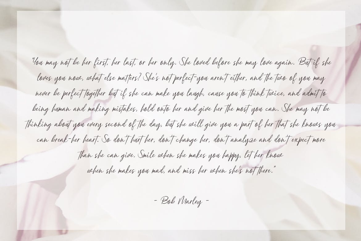 简约优雅英文钢笔书法字体 Barleymoon Beauty Script Font插图(2)