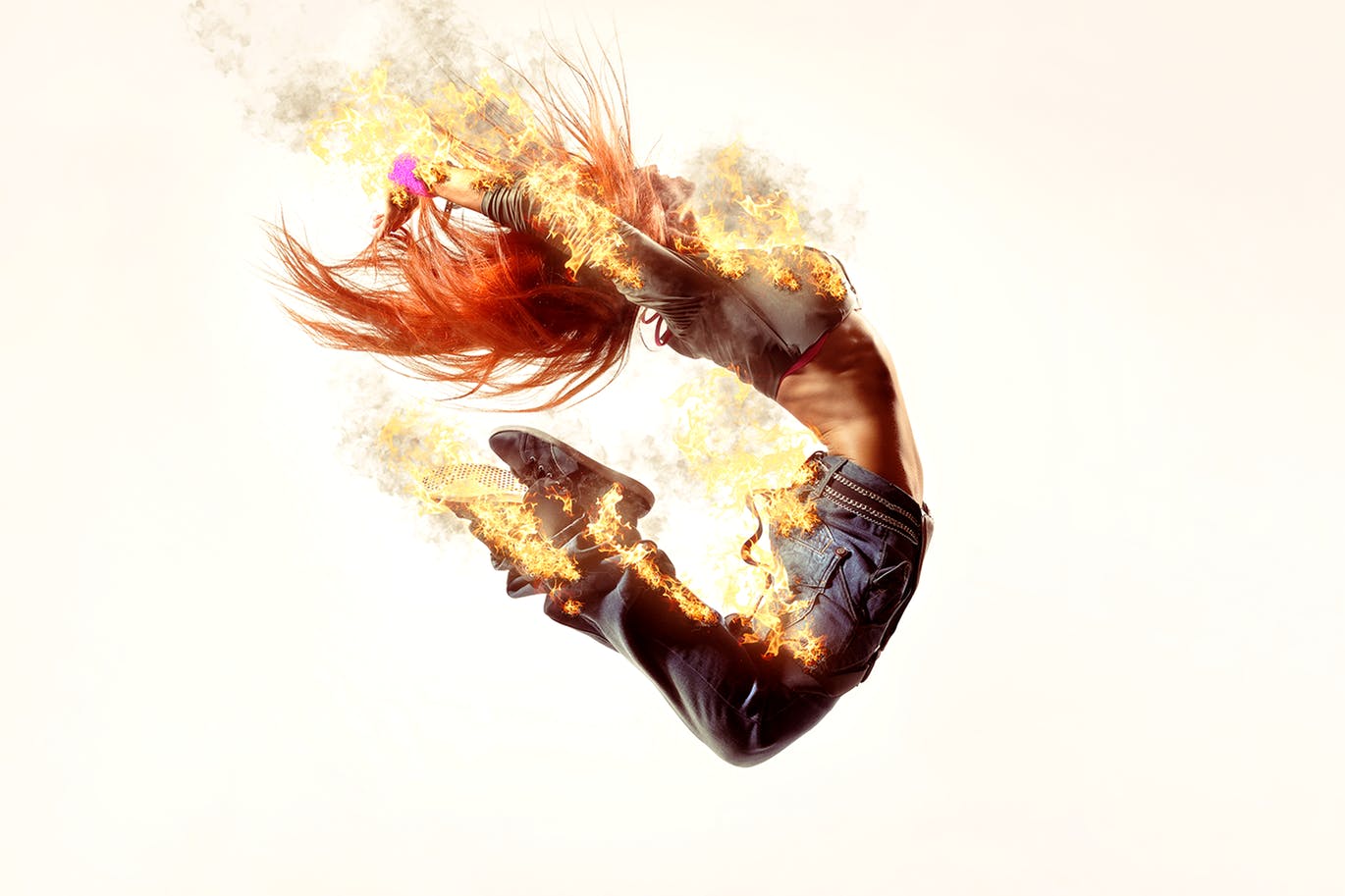 熊熊火焰照片人物燃烧特效效果PS动作 Burning Torch CS4+ Photoshop Action插图(8)