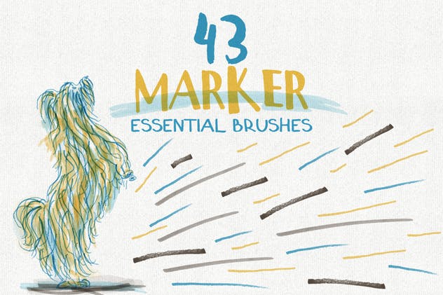 数码绘画大师AI画笔笔刷大合集 Essential Vector Brushes Collection插图(3)