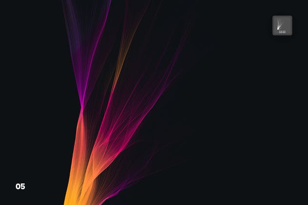 丝滑头发波纹图案PS笔刷 Smooth Hair Flow Photoshop Brushes插图(5)