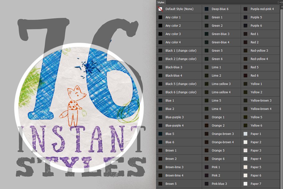 彩色铅笔效果合集 Photoshop Pencil Color Effect插图(3)