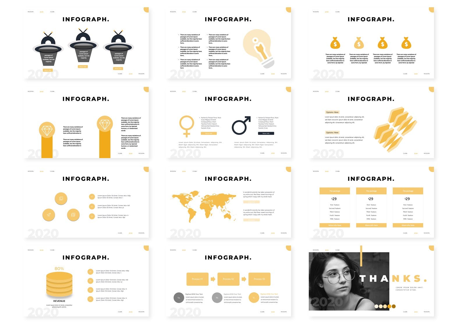 平面模特/创意摄影服务主题素材库精选Keynote模板模板 Modes | Keynote Template插图(3)