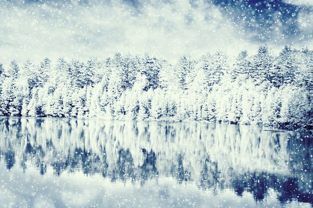 雪花飞舞动态效果PS动作 Snow Animation Photoshop Action插图(6)
