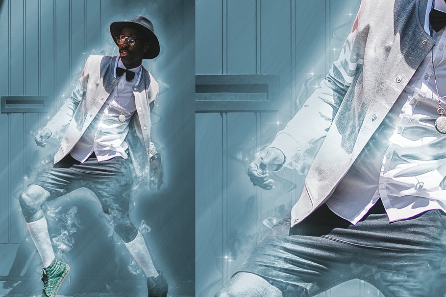 运动能量彩墨特效Photoshop动作 Energy Photoshop Action插图(7)