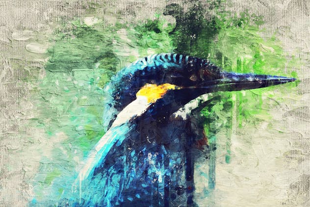 厚涂手法油画效果一键生成PS动作 Impasto Oil Paint Photoshop Action插图(8)