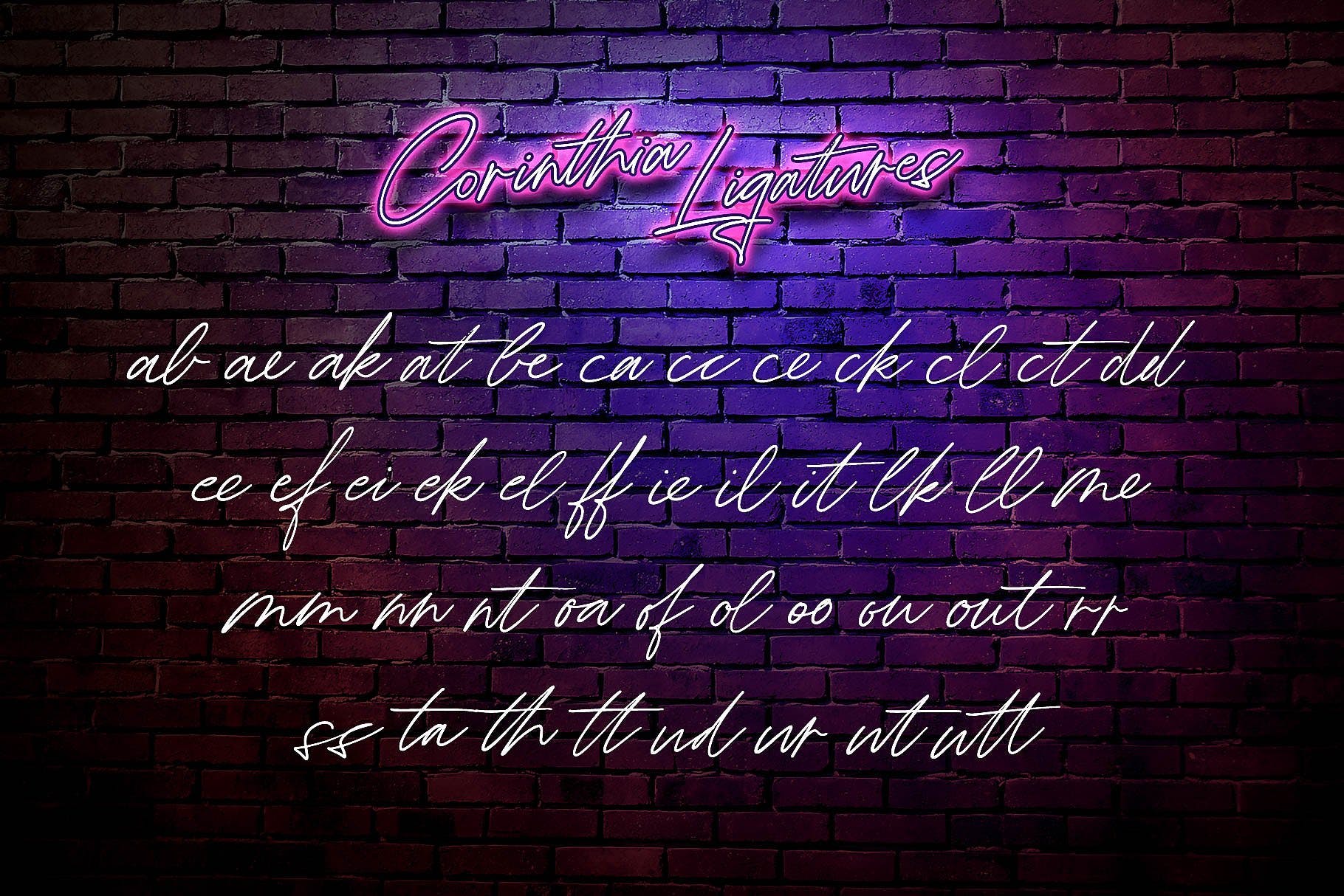 手工制作英文签名书法字体 Corinthia Font插图(3)