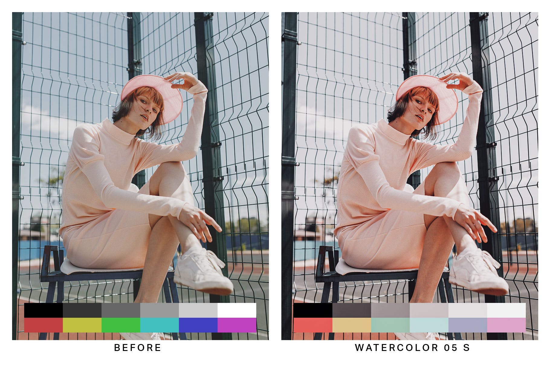 50种珊瑚橙色电影胶片风格效果Lightroom预设&LUT 50 Breezy Coral Lightroom Presets and LUTs插图(5)