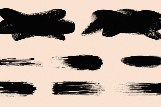 111个非凡令人着迷的PS画笔笔刷 Swirls & Strokes Brushes Set插图(10)