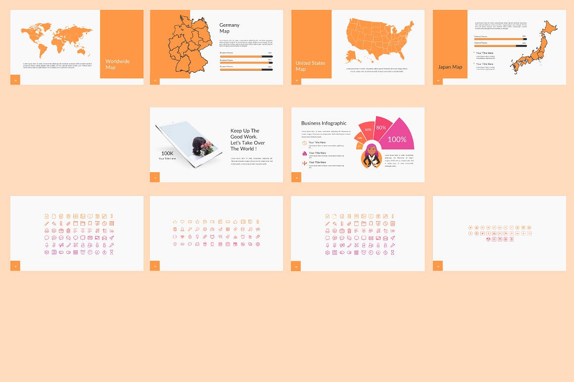 时尚服装品牌创意商业ppt模板插图(5)