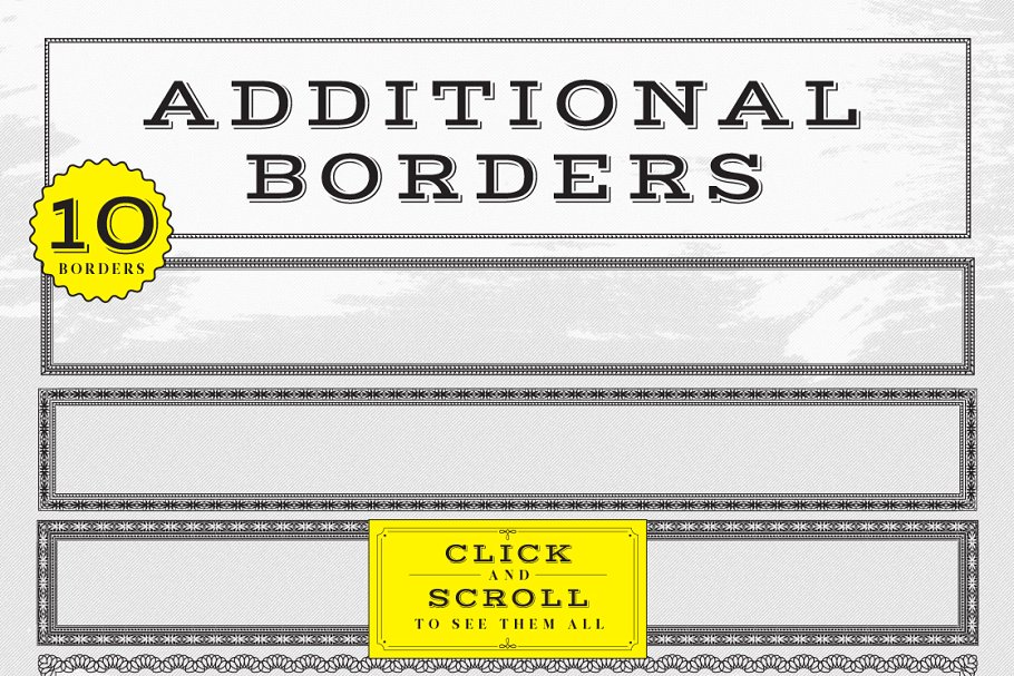 授权证书认证证书装饰花边图案AI笔刷 Certificate Style Ornate Brushes插图(3)