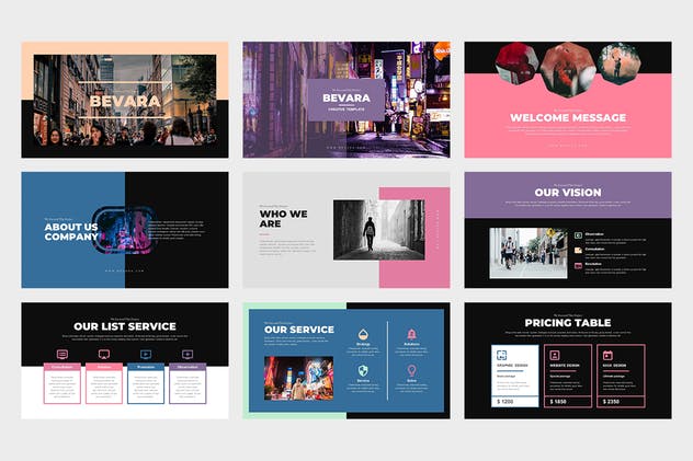 多用途企业商务PPT幻灯片模板 Bevara : Street Photo Powerpoint Template插图(7)