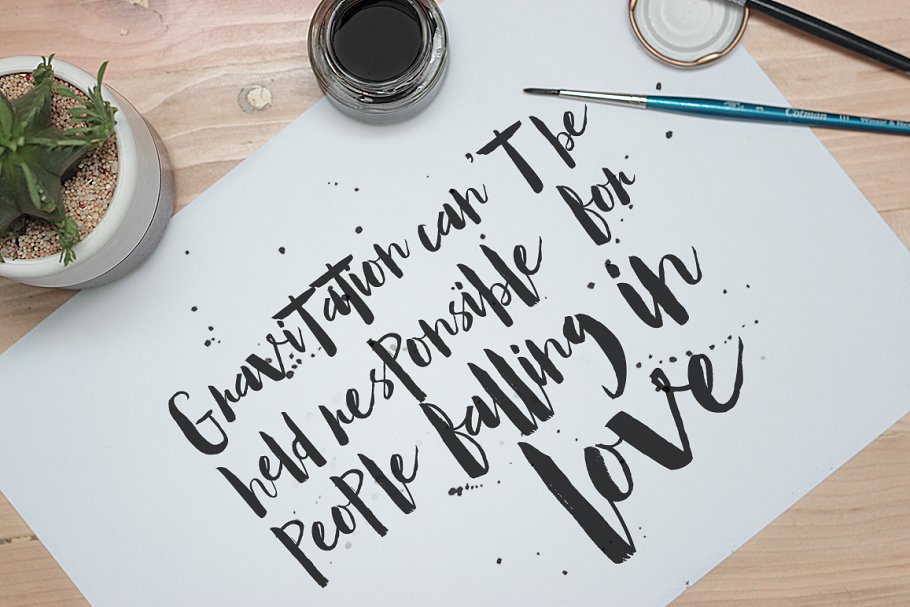 手写英文字体、笔刷&矢量图形 Mallow Typeface & EXTRA Mockup插图(2)