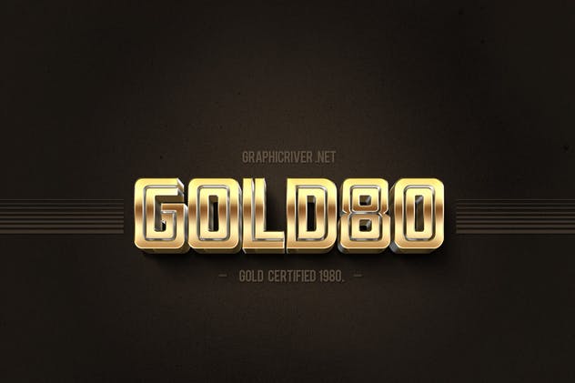 80年代复古风格文本特效文字样式v1 80’s Style Text Mockups V1插图(7)