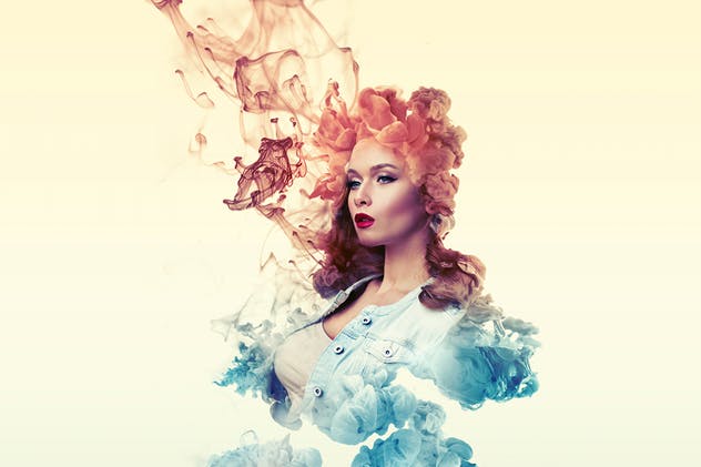 多彩墨水流动动画效果PS动作 Ink Flow Animation Photoshop Action插图(6)