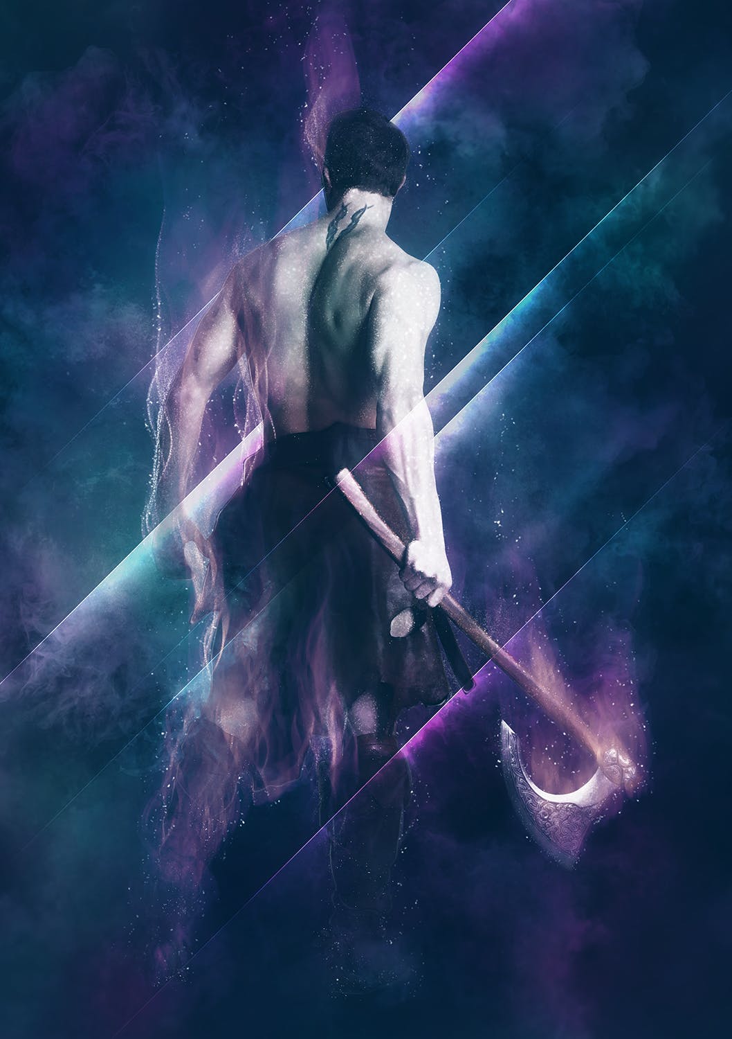 一款宇宙空间折叠特效PS动作工具 Ethereal Dream Photoshop Action CS4+插图(2)