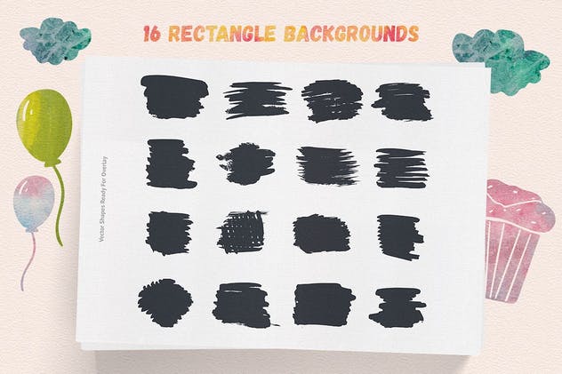 超级水彩绘画设计师工具包[ps水彩笔刷/样式/纹理] Artistic Studio: Watercolor Toolkit插图(5)