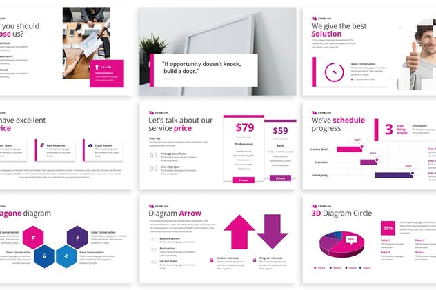 创意互联网项目演示谷歌幻灯片模板 Establish – Creative Google Slides Template插图(2)