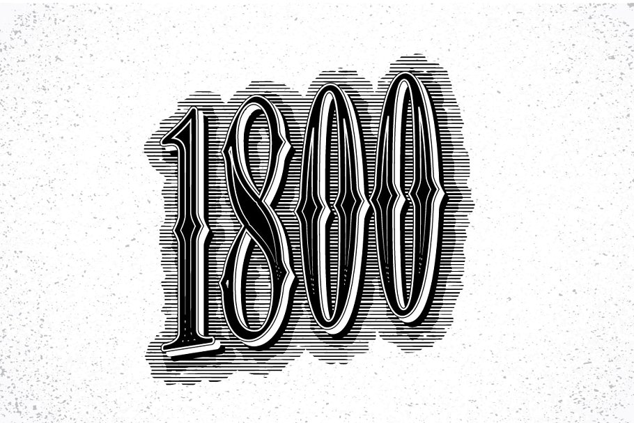 复古蚀刻腐蚀AI图层样式 Etch Vintage Graphic Styles插图(2)