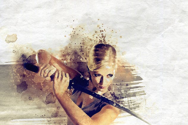 艺术水彩手绘效果一键生成PS动作 Artistic Watercolor Photoshop Action插图(13)