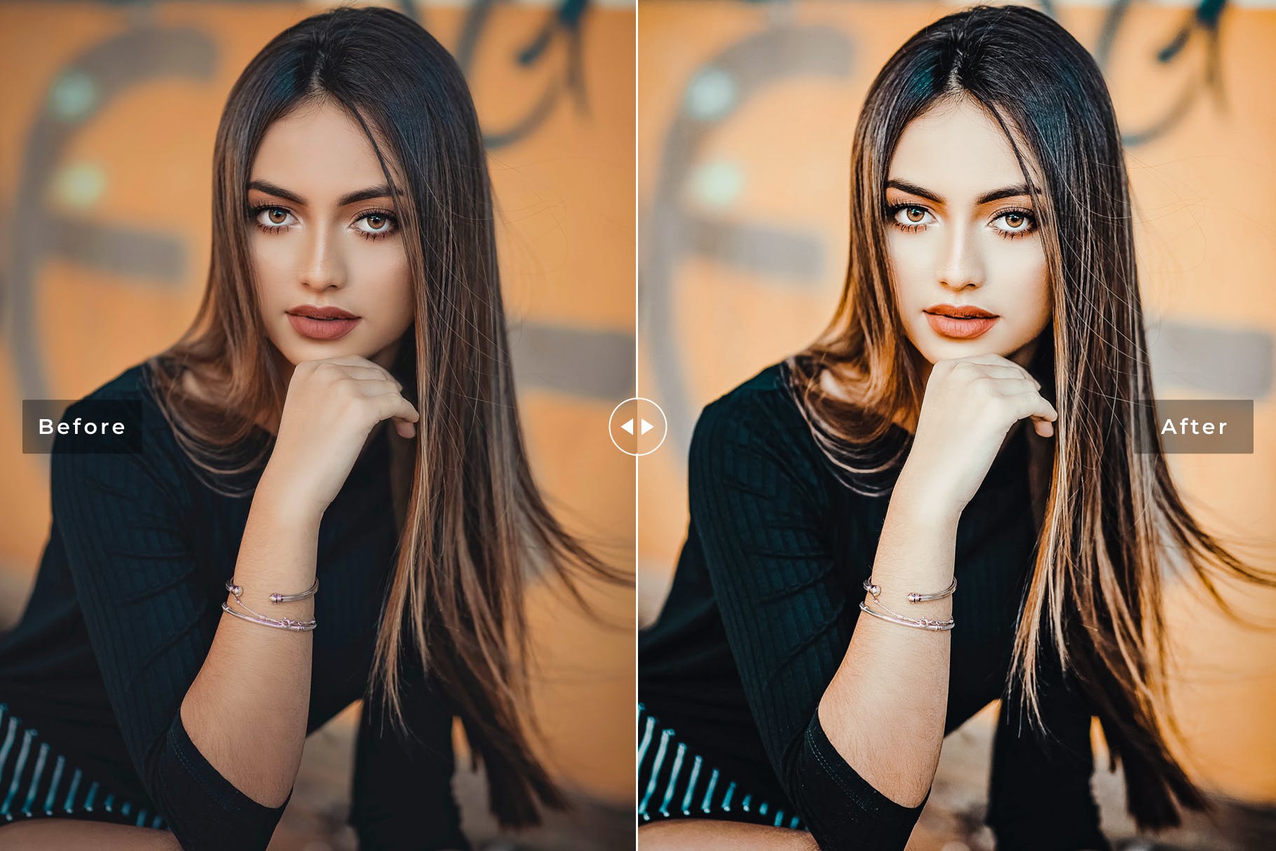 唯美暖色调肖像摄影后期处理素材库精选LR预设 Tiffany Mobile & Desktop Lightroom Presets插图(4)