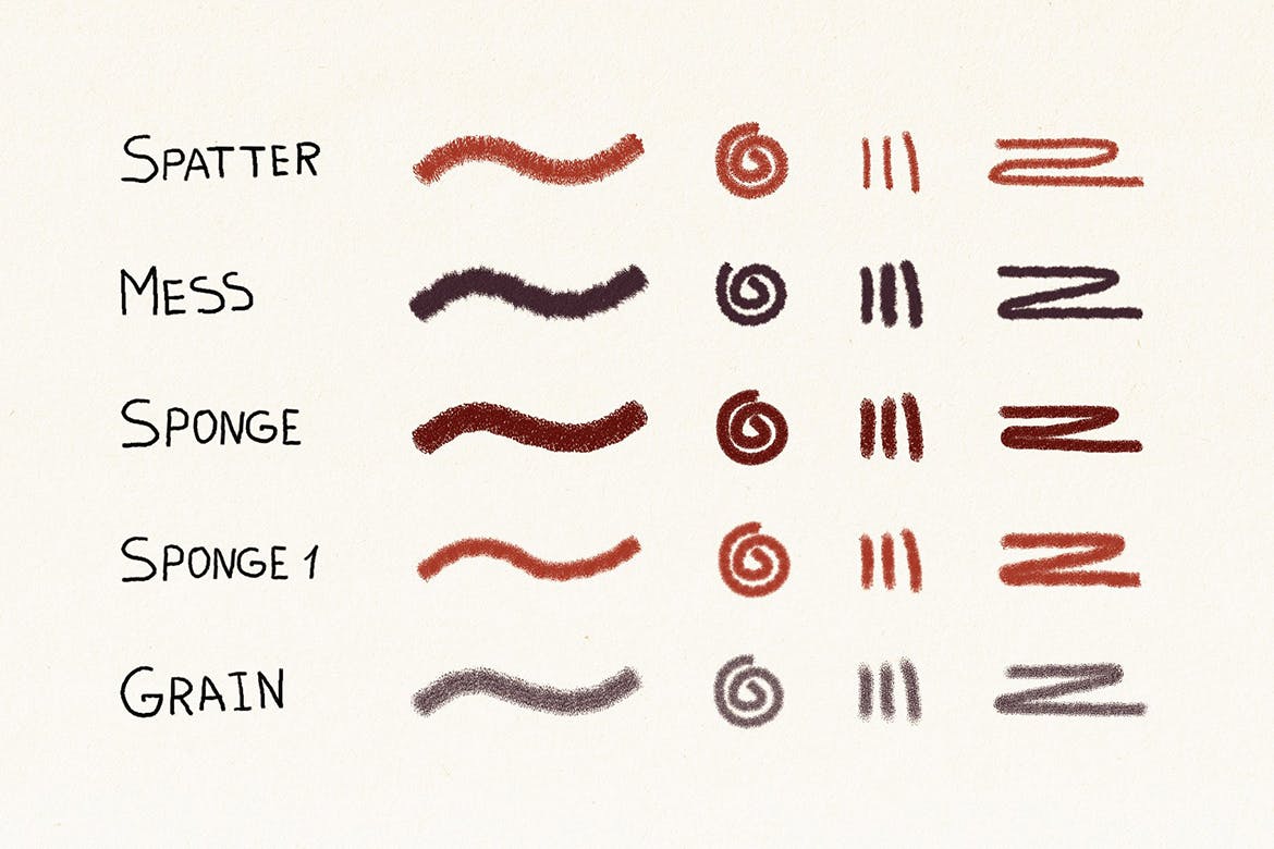 Affinity Designer软件矢量绘画笔刷下载 Hand Drawn Brushes for Affinity Designer插图(2)