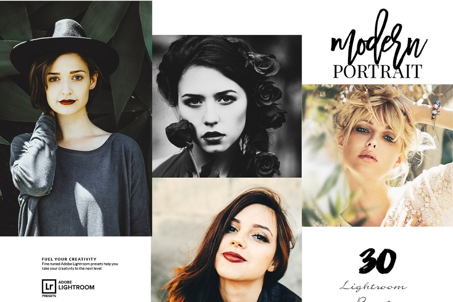 人物摄影一键美容美化磨皮滤镜LR预设 Portrait Lightroom Presets插图(1)